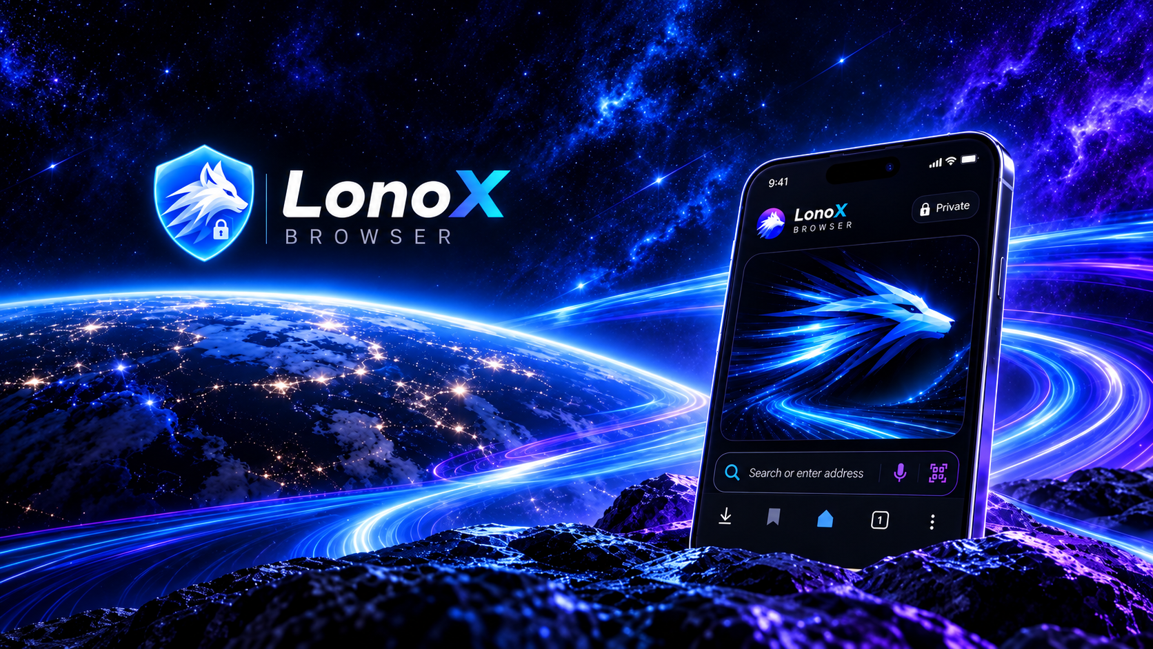 Lonox Browser private browsing artwork